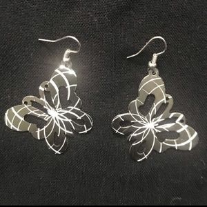 NEW! 2" Laser Cut Butterfly Earrings